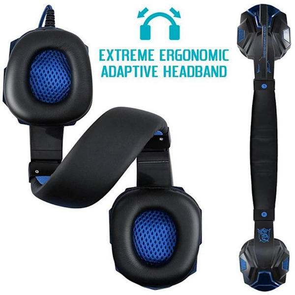 Spelheadset för dator/PS4 röd