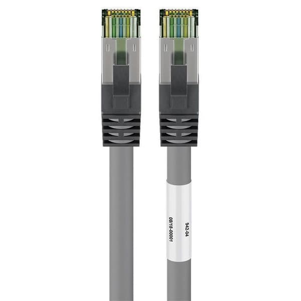 goobay CAT 8.1 SFTP, PiMF 1m Netvärkskabel Grey grå
