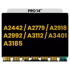 Endast LCD-panel för MacBook Pro 14\" A2442 (2021) Pro / Max / A2779 (2023) / A2918 (2023) / A2992 (2023) / A3112 (2024) / A3401 (2024) Pro / A3185 (2024