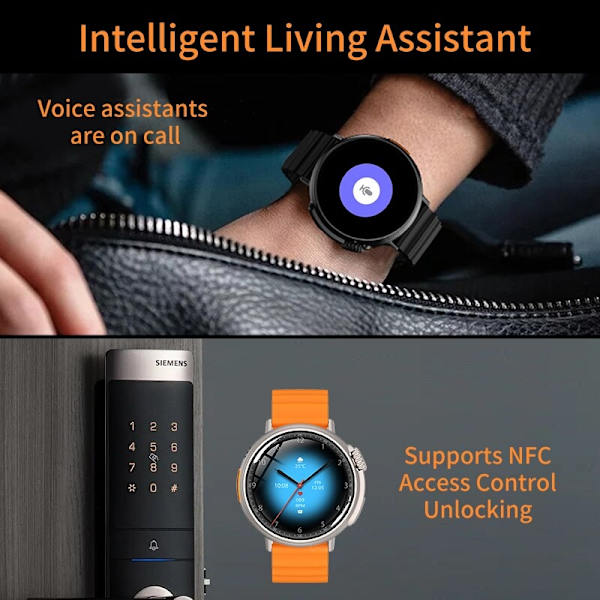 LIGE Smartklocka med Bluetooth-samtal och Blodtryck