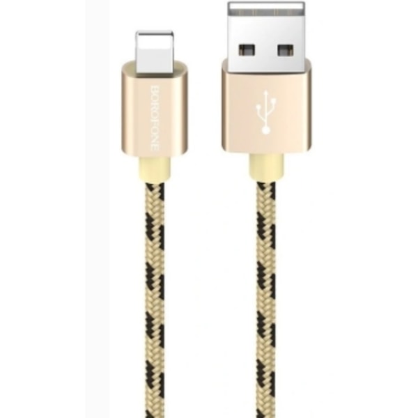 2st Borofone -   Lightning -kabel 1m guld