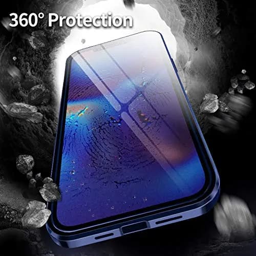 doubelsidig för iphone 12mini|blå transparent