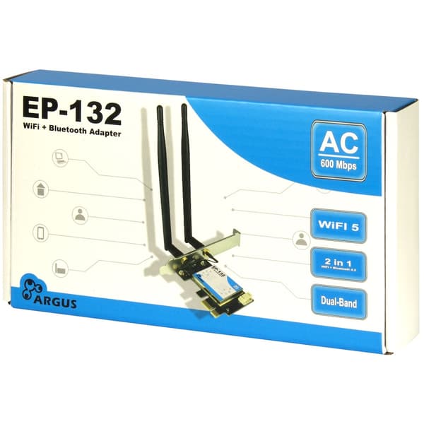 Argus EP-132 Netvärksadapter trådlös USB 2.0 600Mbps Wi-Fi 5