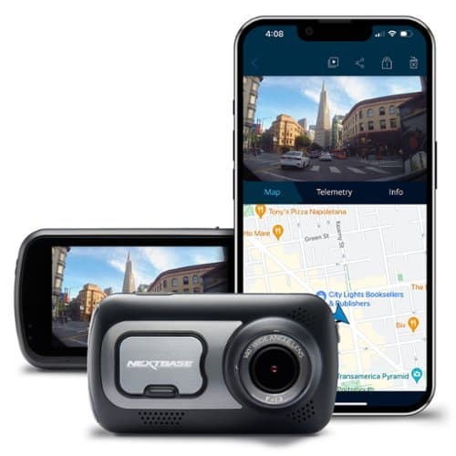 Nextbase 522GW Dashcam 2560 x 1440 svart svart