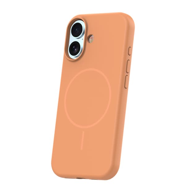 Silicone Thin Mag skal för iPhone 17 / 18 caramel
