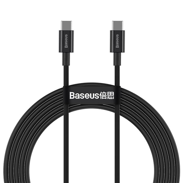 Baseus-kabel Superior PD USB-C - USB-C 2,0m svart 100W svart