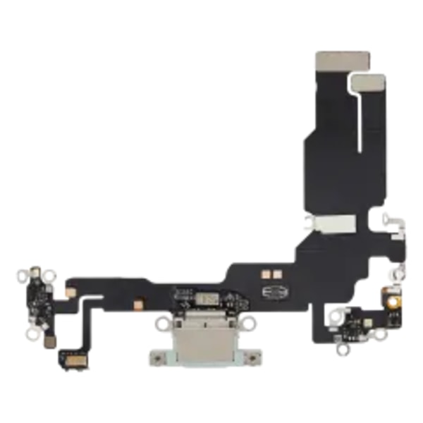 Laddningsport Flexkabel för iPhone 15 (Eftermarknad Plus) (Grön)