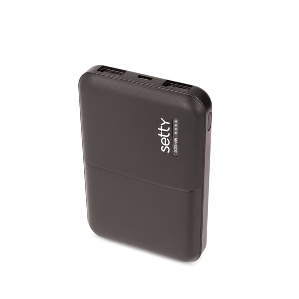 Setty powerbank 5000 mAh SPB-05 svart svart