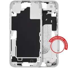 Mellanramshölje med smådelar för iPhone 16 Plus (EU / Global version) (Begagnad OEM-del: Klass A) (Vit) vit