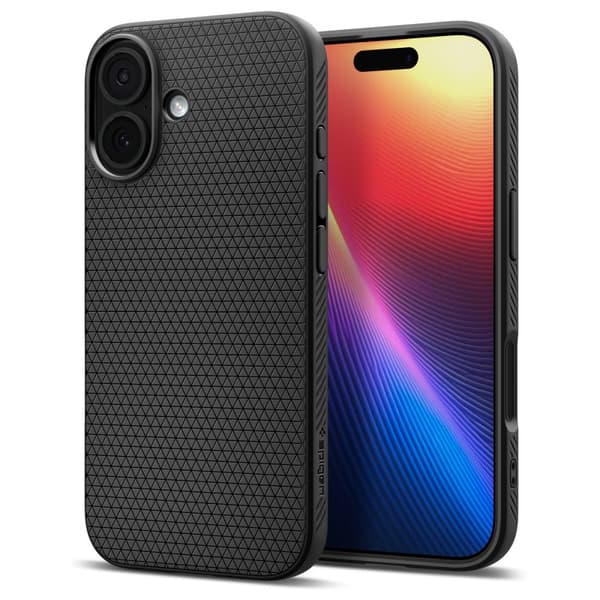 Spigen Liquid Air fodral för iPhone 17 Matt svart