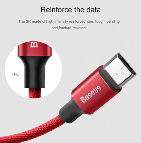 2M baseus iphoneladdare – Svart svart