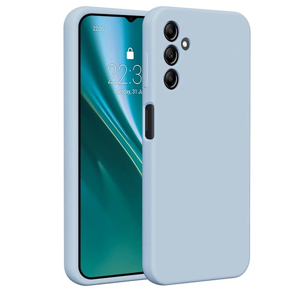 Etteri Silikonskal för Samsung Galaxy A14 ljusblå blå
