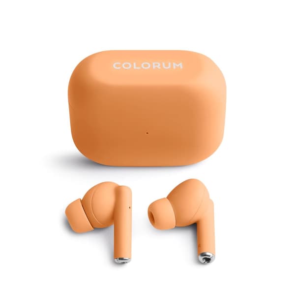 COLORUM TWS Bluetooth hörlurar CTWS-14 x Peach Fuzz blå