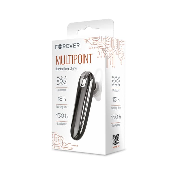 Forever bluetooth hörlurar FBE-01 svart svart