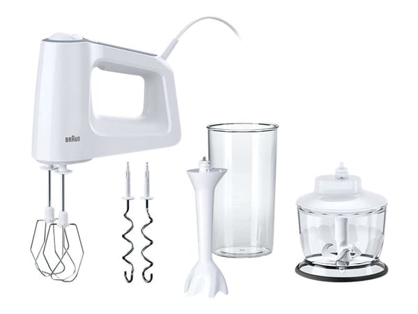 Braun MultiMix 3 HM 3135 WH Håndmixer vit/grå