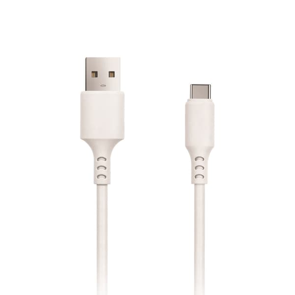 Setty kabel USB - USB-C 3,0 m 2A vit NY vit