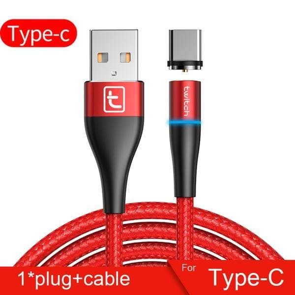 Twitch Magnetisk kabel – Svart svart