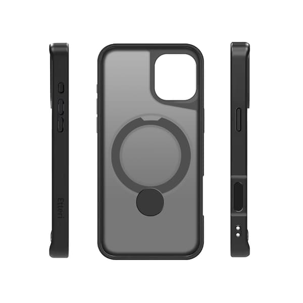Etteri Matt Mag Ring skal för iPhone 16 Plus svart