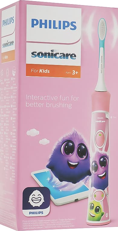 Philips Sonicare för Kids HX6352 Elektrisk Tandbörste Pink vit