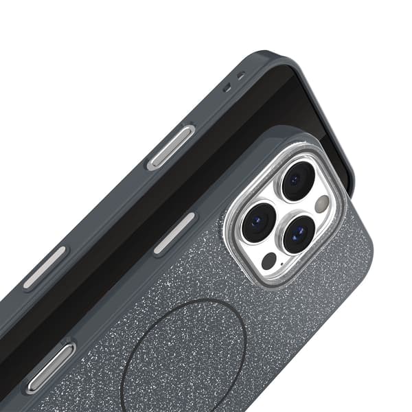 Glitter Thin Mag-skal till iPhone 13 6,1\" svart