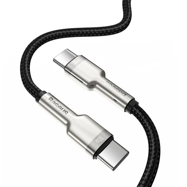 Baseus-kabel Cafule Metal PD USB-C - USB-C 2,0 m svart 100W