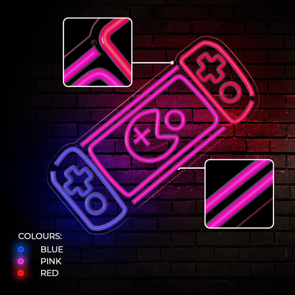 Neon PLEXI LED SPELKONSOL flerfärgad FPNE27 Forever Light