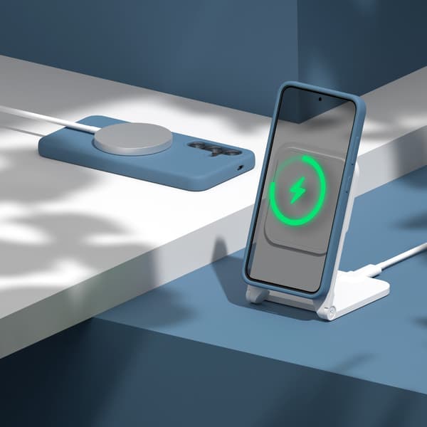 Etteri Silikon Mag skal för Samsung Galaxy S25 Edge mörkblå blå