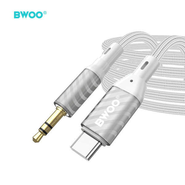 BWOO AUX-kabel Typ C till 3,5 mm Jack ljud AUX074