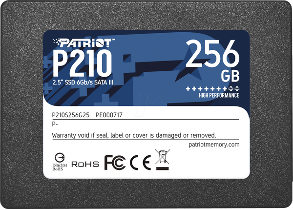 Patriot SSD P210 256GB 2.5 SATA-600