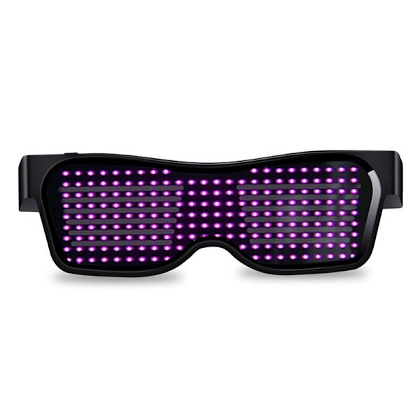 Bluetooth Appkontroll  Led Party Glasögon rosa rosa