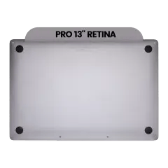 Bottenhölje för MacBook Pro 13\" A1708 (2016-2017) (Begagnad OEM-dragning: Klass B/C) (Rymdgrå)