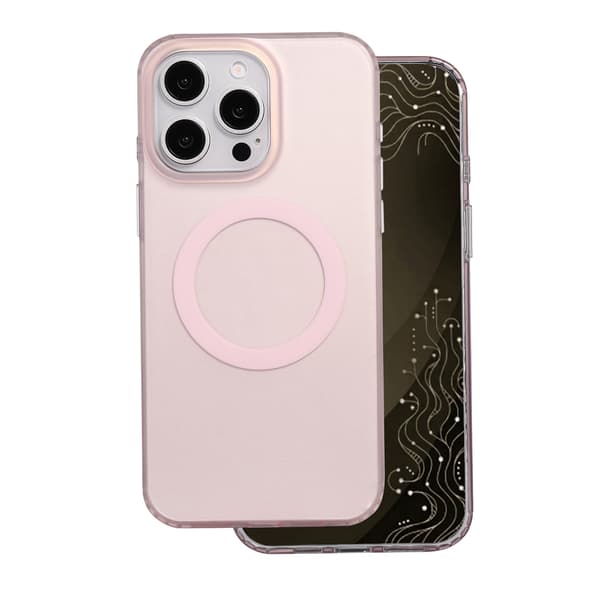 Tecto Shield Mistiq Mag skal för iPhone 15 Pro Max rosa rosa