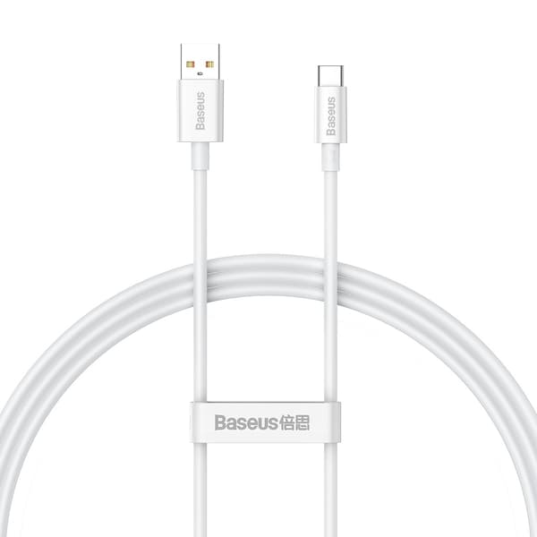 Baseus kabel Superior USB - USB-C 1,0m moon vit 100W P10320102214-01 vit