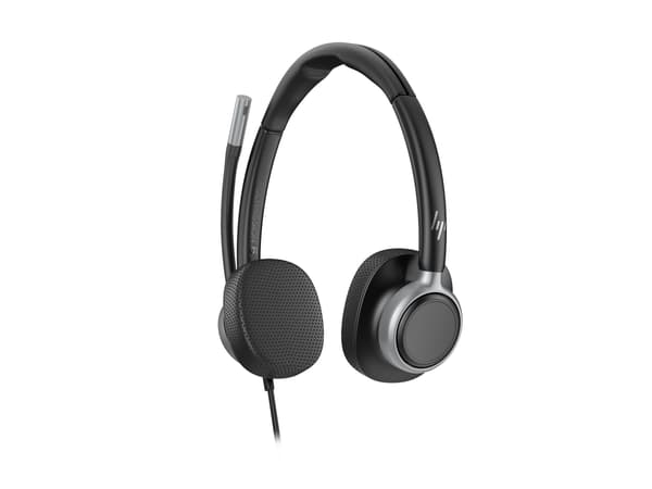 HP Poly Mission 625 Stereo USB Wired Kablet Kablet hörlurar svart