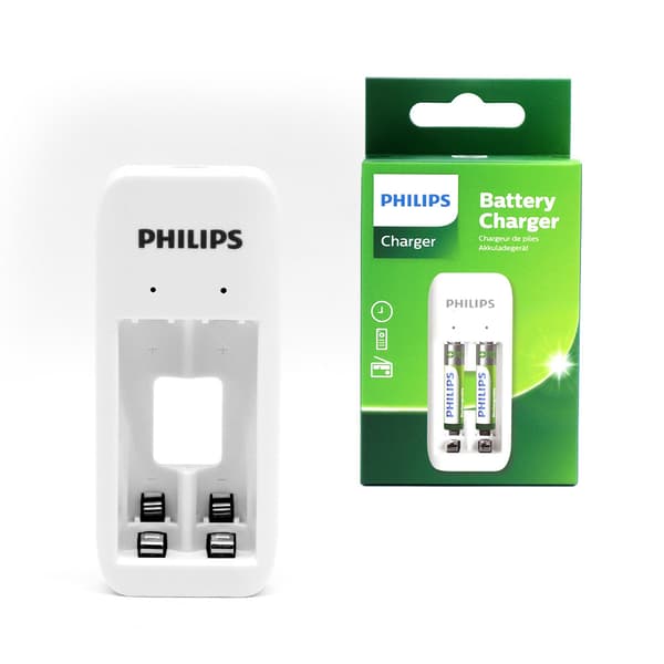 PHILIPS Dubbelkanals batteriladdare för NiMH USB + 2xAAA 7000mAh