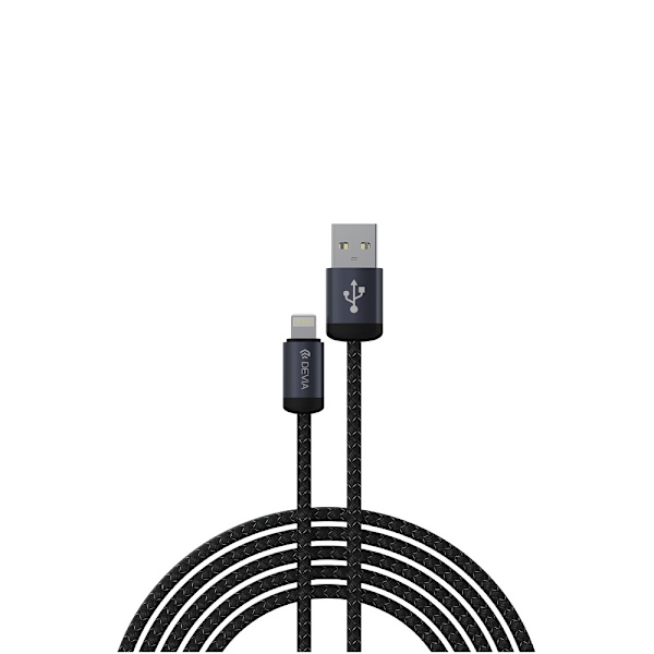 Devia-kabel Gracious EC650 USB - USB-C 1,0 m 2,4A svart