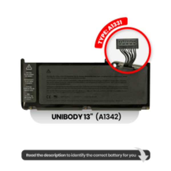 Batteri (A1331) för MacBook 13" A1342 (2009-2010)