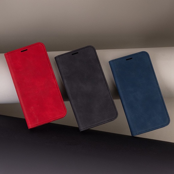 IPhone 16 plus Plånboksfodral Smart Suede - Svart svart