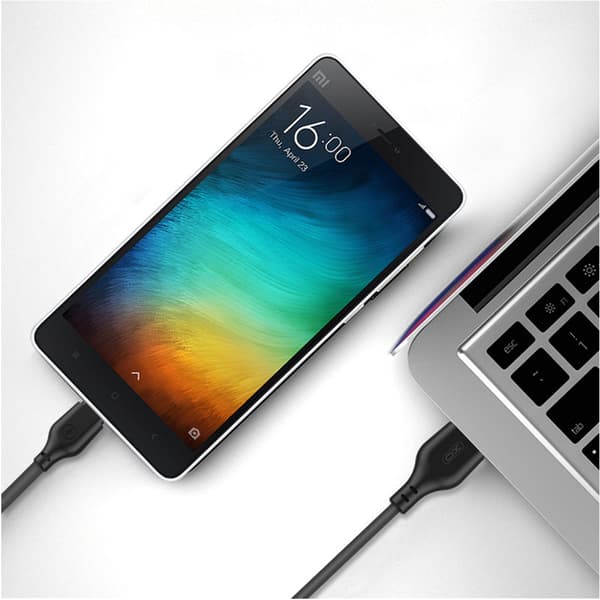 XO-kabel NB103 3i1 USB - Lightning + USB-C + microUSB 1,0 m 2,1A svart