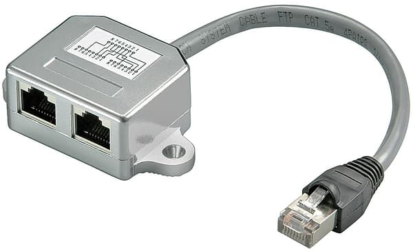 Goobay RJ45 Y-Adapter CAT5 1 till 2
