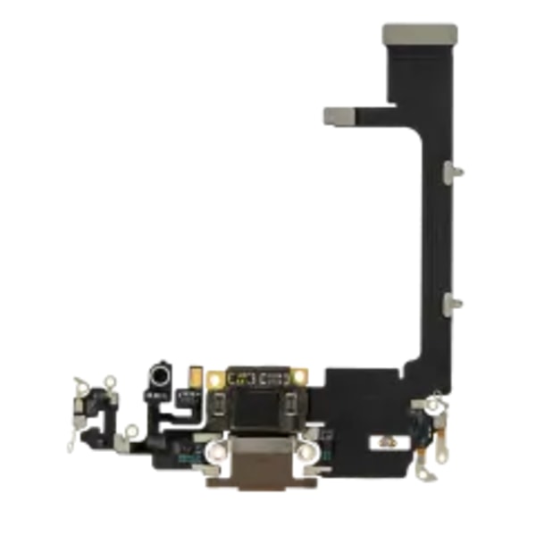 Laddningsport Flexkabel med kort för iPhone 11 Pro (Eftermarknad Plus) (Guld)