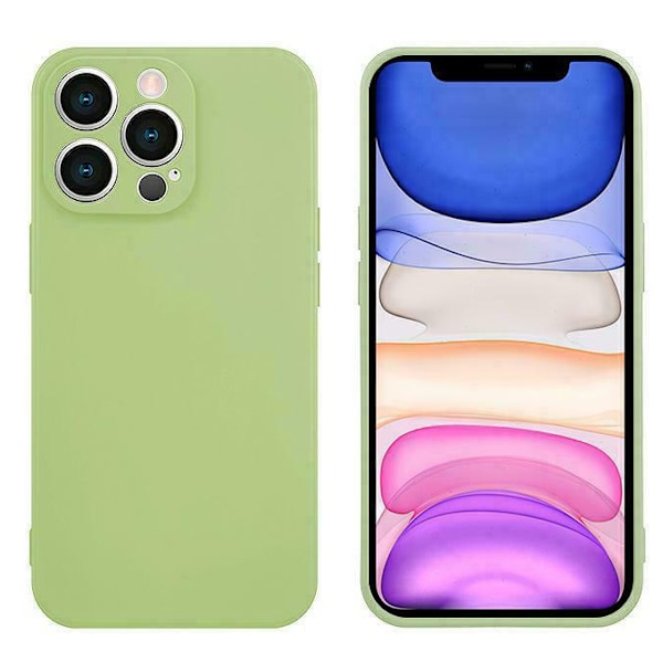 grön silikon fodral för iphone 13 pro
