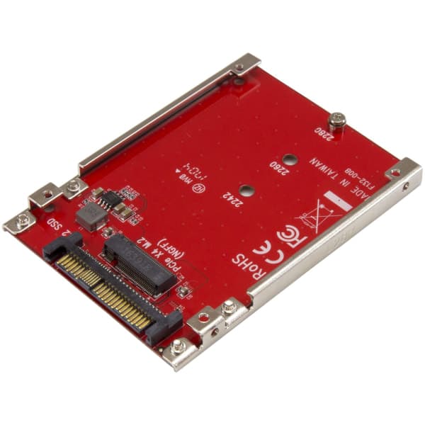 StarTech.com M.2 to U.2 Adapter - för M.2 PCIe NVMe SSDs - PCIe M.2 Drive to U.2 (SFF-8639) Host Adapter - M2 SSD Converter (U2M2E125) Interfaceadapte