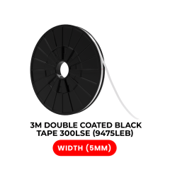 Dubbelsidig höghållfast polyestertejp 300LSE (5MM x 25M) (3M Modell # 9475LEB)