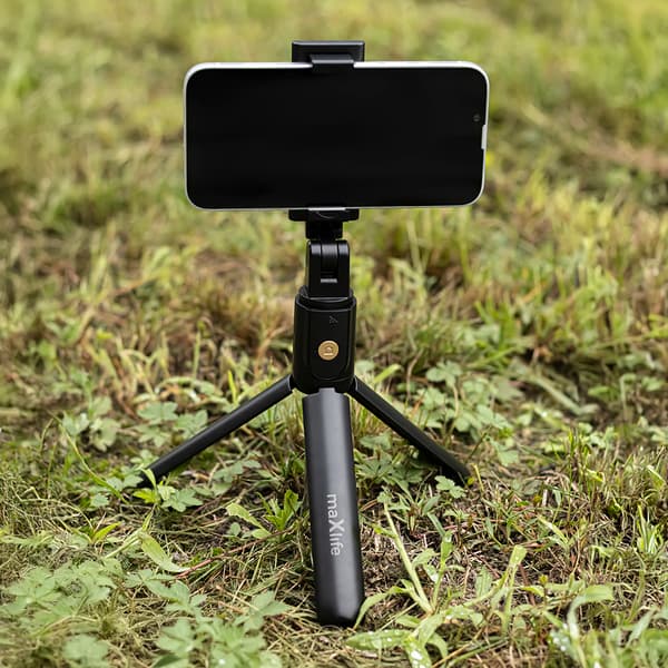 Maxlife Bluetooth selfiepinne stativ MXST-100 svart svart