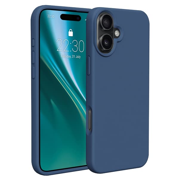 Etteri Silikonskal för iPhone 16 Plus mörkblå blå