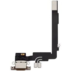 Laddningsport Flexkabel för iPhone 16 Pro Max (Begagnad OEM-dragning) (Desert Titanium)