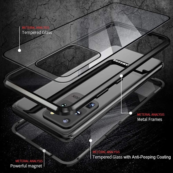 Privacy doubelfodral för Samsung S20 plus  grön grön