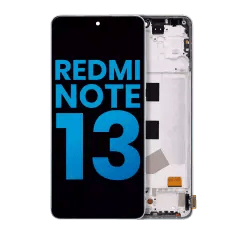 LCD-enhet med ram för Xiaomi Redmi Note 13 4G (Eftermarknad: Incell) (Ice Blue)