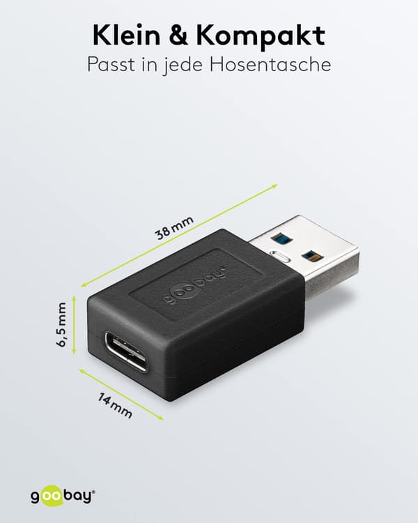 goobay USB-adapter flerfärgad
